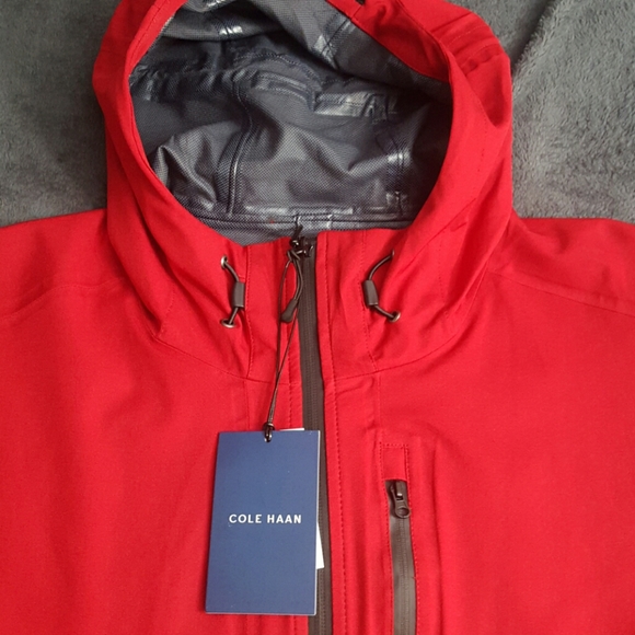 NWT COLE HANN GRAND OS RAIN JACKET - Picture 2 of 7